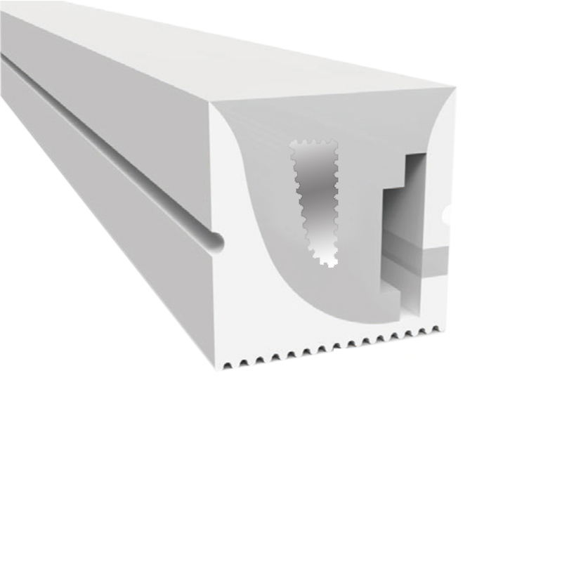 White Silicone Tube LED Strip Light Channel 120° Side Emitting 16*17mm White Silicone Tube LED Strip Light Channel 120° Side Emitting 16*17mm